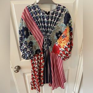 🇫🇷 L’Edito mixed fabrics dress